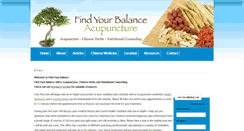 Desktop Screenshot of findyourbalanceacupuncture.com